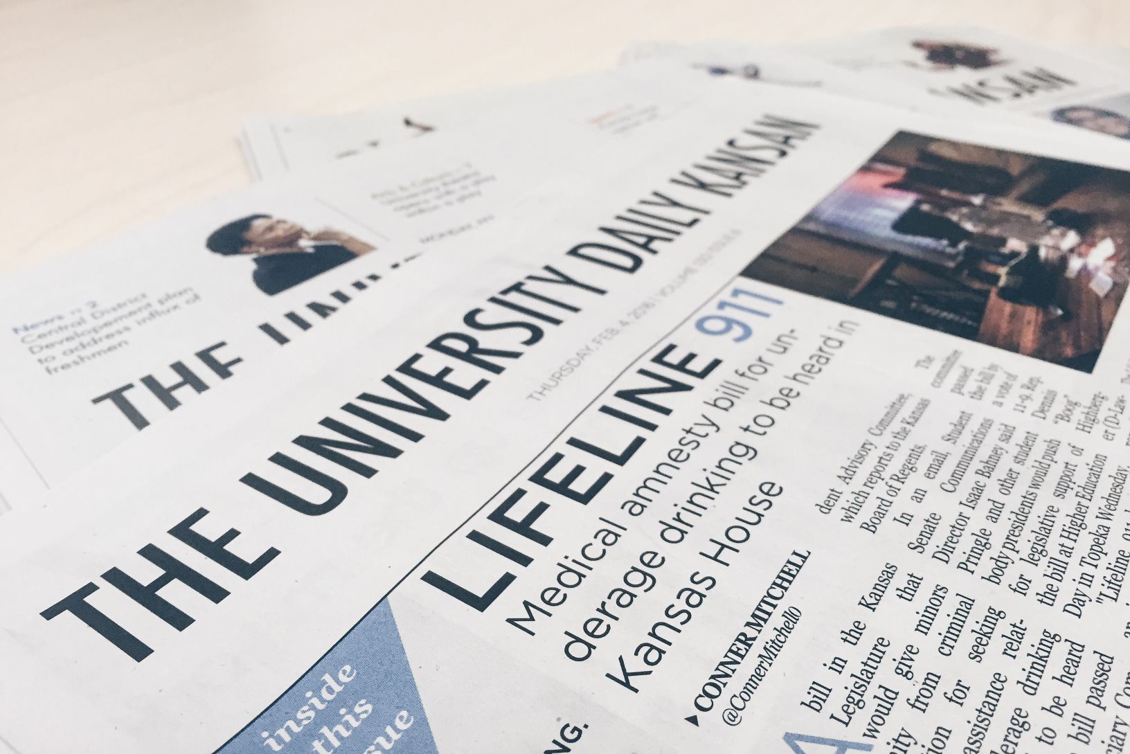 University Daily Kansan paper (copy)